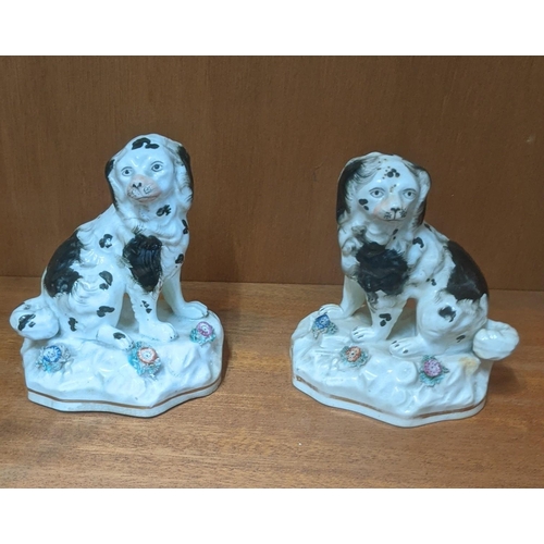 380 - A pair of Victorian Staffordshire dogs A/F, 13cm h
Location: LWF
If there is no condition report sho... 