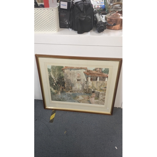 495 - A William Russell Flint limited edition print 207/850 entitled The Mill Pool, 70cm x 54cm
Location: ... 