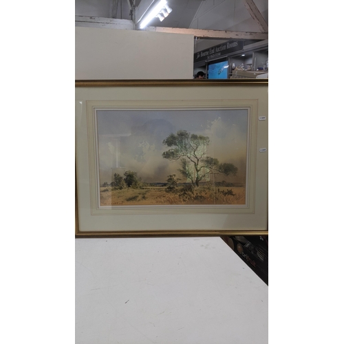 498 - A pair of framed and glazed watercolours singed by William H North to the lower left, 53.5cm x 34cm ... 