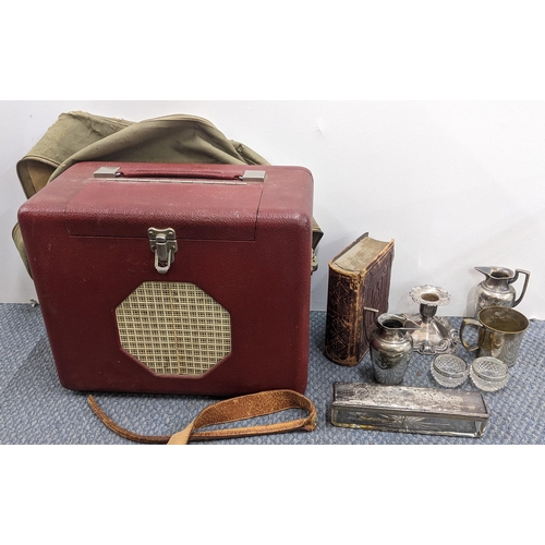 53 - A mixed lot to include a portable Roberts radio, silver plate and other items
Location:A2M
If there ... 