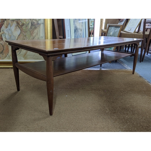 94 - A G-Plan teak coffee table on short tapered legs united by an underlying shelf Location:BWR
If there... 