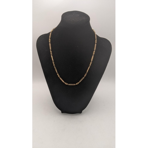 23 - A gold fancy link style necklace tested as 9ct gold 10.4g
Location: CAB 3
If there is no condition r... 