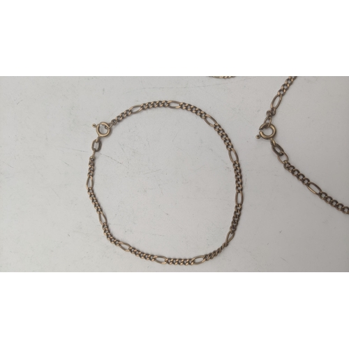 25 - Three 9ct gold Figaro style bracelets total weight 6.4g
Location: CAB 8
If there is no condition rep... 