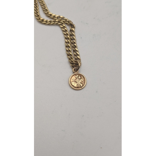 26 - Two 9ct gold necklaces to include a twisted style necklace with chain link necklace with a very smal... 