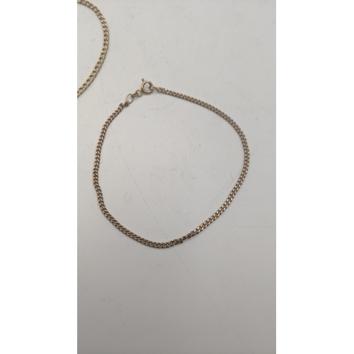 30 - Three 9ct gold bracelets to include a square link bracelet together with two others
Location: CAB 8
... 