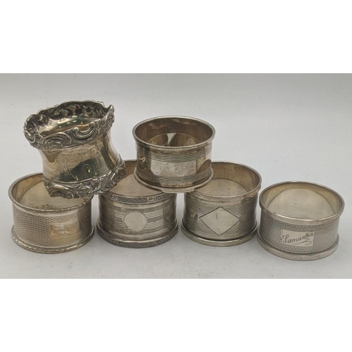 52 - A variety of silver napkin rings total weight 131.2g
Location: A3M
If there is condition report show... 