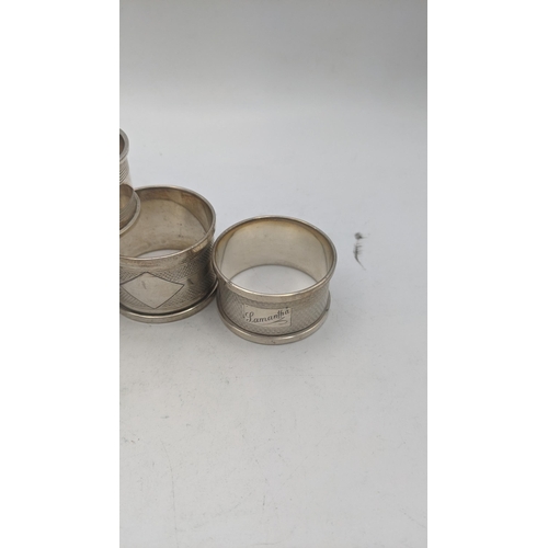 52 - A variety of silver napkin rings total weight 131.2g
Location: A3M
If there is condition report show... 