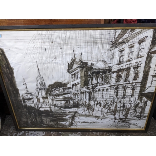 258 - William Bird (1930-2010) Oxford High '89-A watercolour drawing of Oxford High Street, signed and dat... 