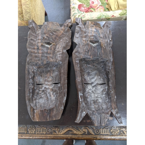 210 - A pair of Indonesian carved hardwood masks
Location: BWR
If there is no condition report shown, plea... 