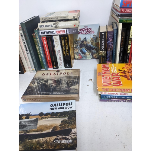 459 - A quantity of military related books to include Roger Perkins - Military Naval Silver - Treasures of... 