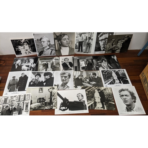 475 - Michael Caine - collection of publicity film stills B&W, to include Zulu, Harry Palmer, Billion Doll... 