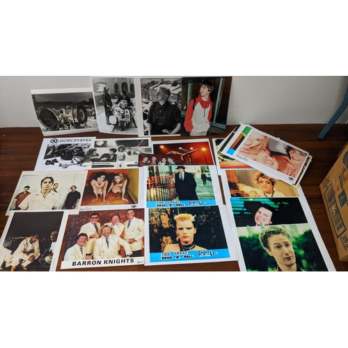 485 - Music publicity stills, photographs approx 100 to include Wet Wet Wet, Sex Pistols, The Who, Oasis, ... 