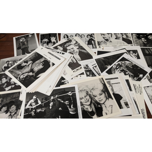 524 - Music publicity stills B&W, approx 100 to include Live Aid, Paul Young, Little Richard, John Leyton,... 