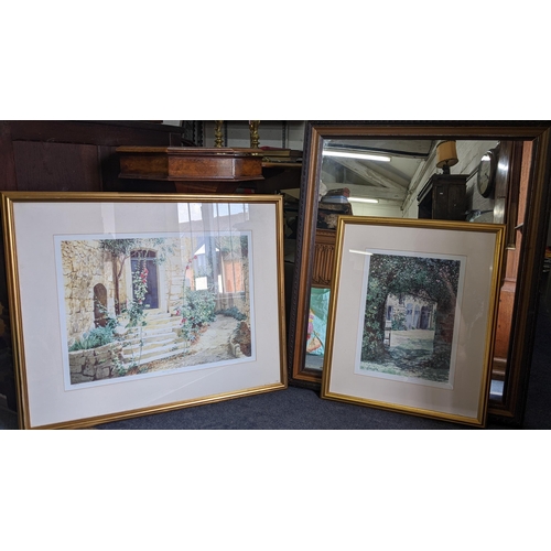 549 - Two Veronica Charlesworth signed limited edition prints together with a moulded mirror
Location:RWB
... 