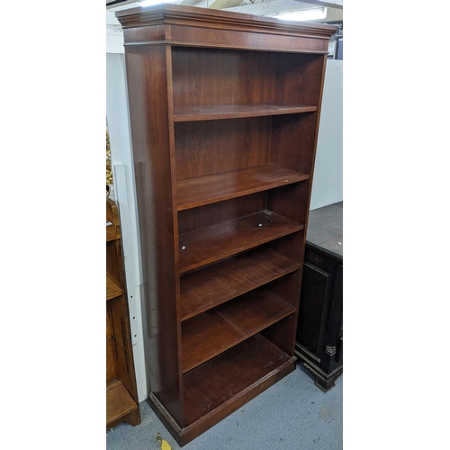 614 - A reproduction mahogany bookcase, 184 high x 84cm wide
Location:A4B
If there if is no condition repo... 