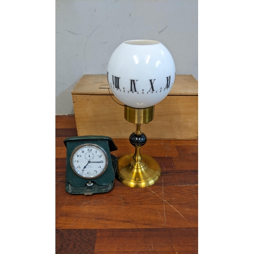 304 - A 20th century French night clock and an 8-day travel clock
Location:G
If there is no condition repo... 