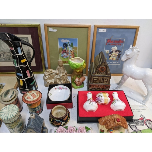 312 - Mixed collectables to include three 19th century prints, a Chinese cloisonné dish, a royal Crown Der... 