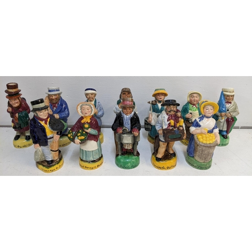 316 - A collection of twelve Franklin porcelain Toby jugs from the 'Cries of London' series circa 1980
Loc... 