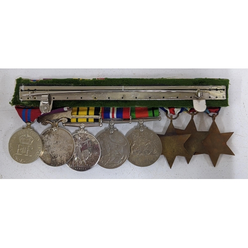 270 - A WWII eight campaign medal group with Africa Star having North Africa 1942-3 bar, and France and Ge... 