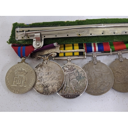 270 - A WWII eight campaign medal group with Africa Star having North Africa 1942-3 bar, and France and Ge... 