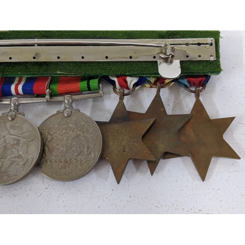 270 - A WWII eight campaign medal group with Africa Star having North Africa 1942-3 bar, and France and Ge... 