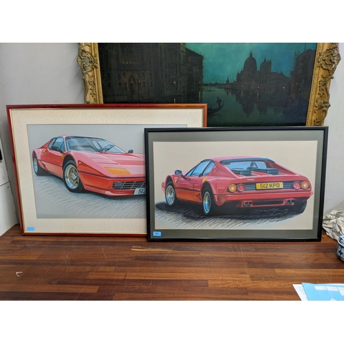 324 - Dave Blyth - two vies of a Ferrari 512 pastel, signed and dated 1990
Location:A4M
If there is no con... 