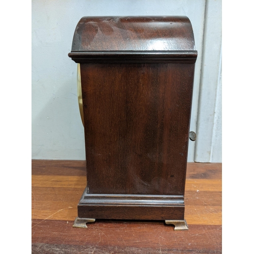 325 - A 1920's German Peerless inlaid mahogany cased mantel clock
Location:1.1
If there is no condition re... 