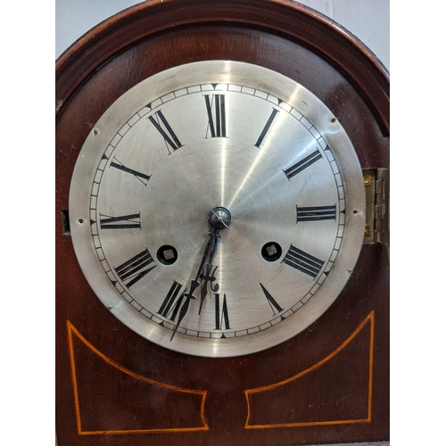 325 - A 1920's German Peerless inlaid mahogany cased mantel clock
Location:1.1
If there is no condition re... 