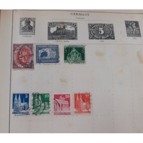 241 - Two vintage stamp albums and a small stock book and contents to include stamps from China, Germany, ... 