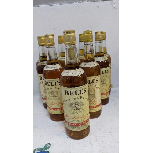 66 - Ten bottles of Bells Old Scotch Whisky extra special Location: CRATE Grey Filing Cab