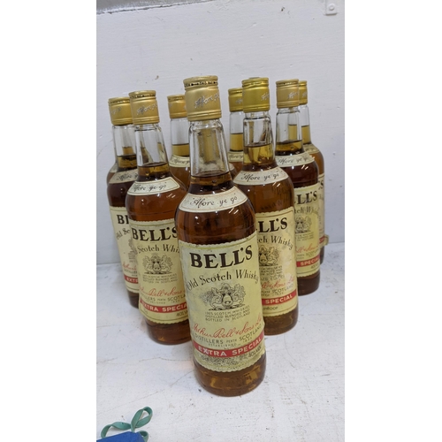 66 - Ten bottles of Bells Old Scotch Whisky extra special Location: CRATE Grey Filing Cab