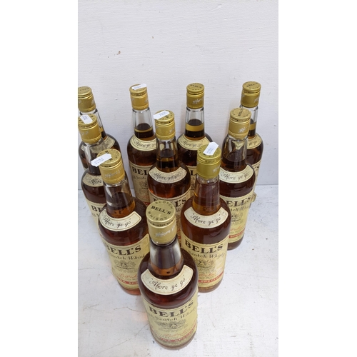 68 - Ten bottles of Bells Old Scotch Whisky extra special Location: CRATE Grey Filing Cab