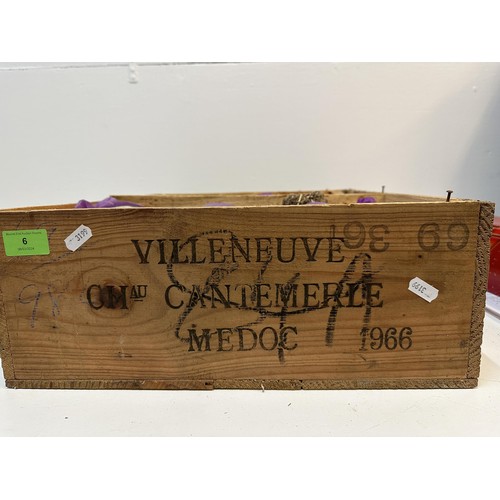 72 - Eleven bottles of Villeneuve Chateau Cantemerle Medoc 1966
Location: R2 Blue Shelves