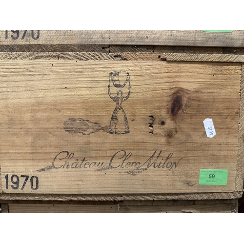 79 - 1 case of Chateau Clerc Milon 1970 vintage
Location:Front Door