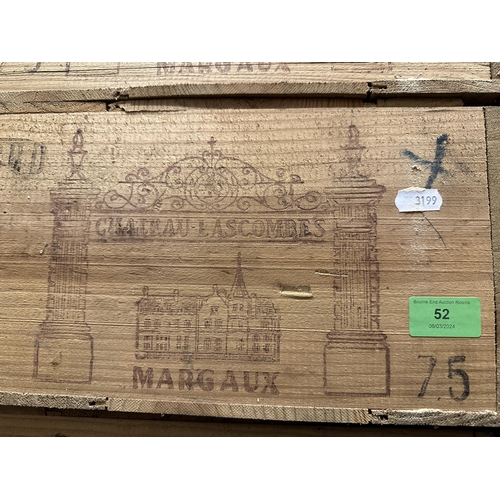 83 - 1 case of Chateau Lascombes 1975 Margaux
Location:Front door, right.