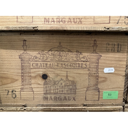 87 - 1 case of Chateau Lascombes 1976 Margaux
Location:Front Door, right