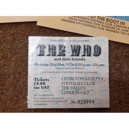 230 - The Who Interest-An original ticket and concert brochure from 'The Who Put the Boot In' concert May ... 