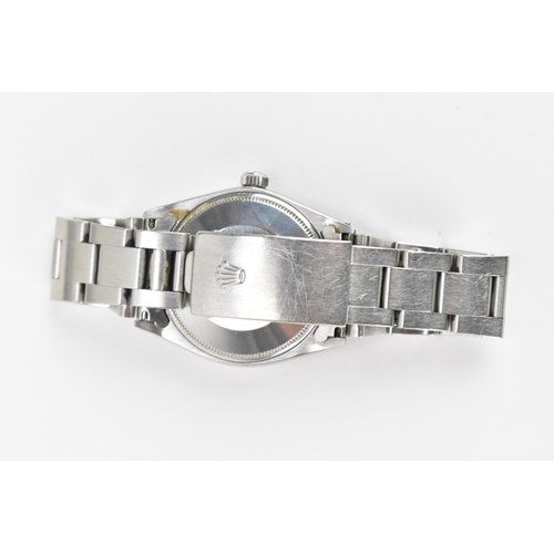 10 - A Rolex Oyster Perpetual, chronometer, automatic, gents, stainless steel wristwatch, circa 1966, hav... 