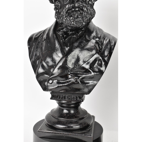 101 - Two mid 20th century Russian cast iron busts including one depicting Tchaikovsky after the sculptor ... 