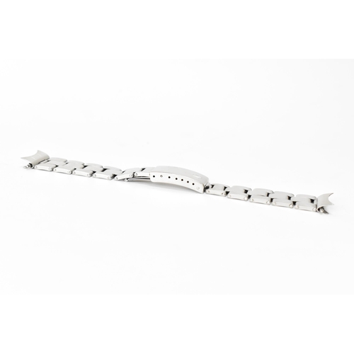 11 - A Rolex Oyster riveted expanding stainless steel wristwatch bracelet, reference 6635 , 19MM, the end... 