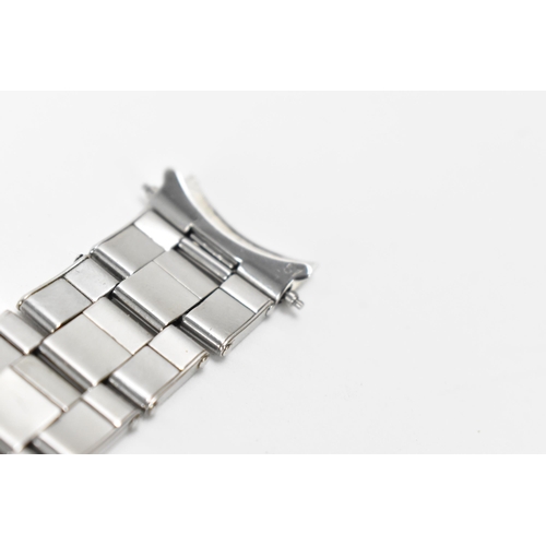 11 - A Rolex Oyster riveted expanding stainless steel wristwatch bracelet, reference 6635 , 19MM, the end... 