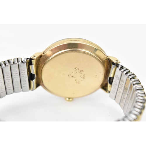 13 - A Rotary, manual wind, gents, 9ct gold wristwatch, circa 1960s, the silvered dial having gilt baton ... 