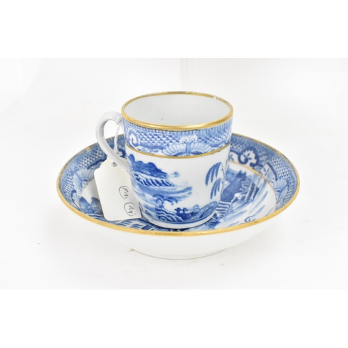 132 - Five late 18th/early 19th century English porcelain cups and saucers to include a circa 1800 John Ro... 