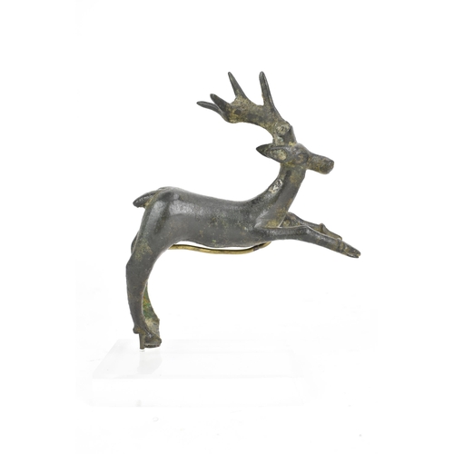 134 - An approximately 100-300BC bronze statue of a stag, possibly Greek, originally part of a much larger... 