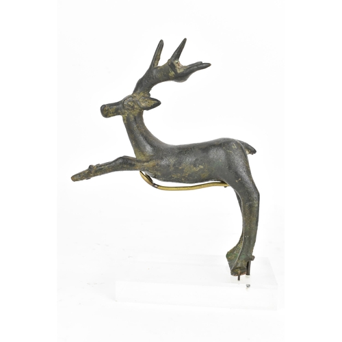 134 - An approximately 100-300BC bronze statue of a stag, possibly Greek, originally part of a much larger... 