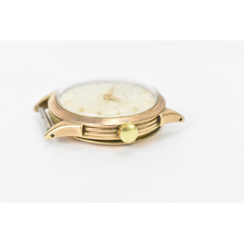 14 - An Omega, manual wind, gents, 9ct gold wristwatch, circa 1954, having a silvered dial with gilt bato... 