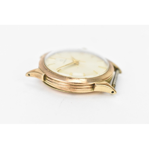 14 - An Omega, manual wind, gents, 9ct gold wristwatch, circa 1954, having a silvered dial with gilt bato... 