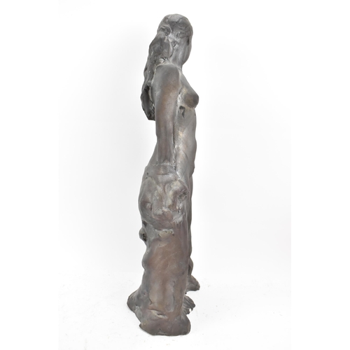 148 - Walter Awlson (Scottish B.1949) A clay nude sculpture depicting a nude, signed and dated 1994 to the... 