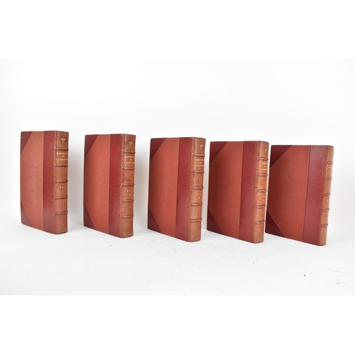 153 - Books: Ten leather bound volumes of 'Report On The Manuscripts of J.B Fortescue, Esq, Preserved At D... 