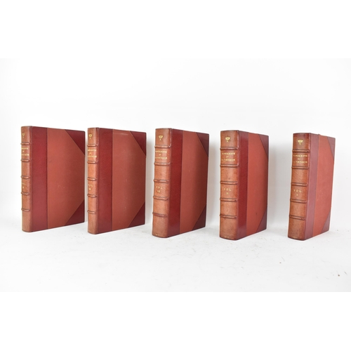 153 - Books: Ten leather bound volumes of 'Report On The Manuscripts of J.B Fortescue, Esq, Preserved At D... 